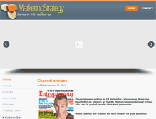 Tablet Screenshot of marketingstrategy.co.za